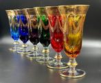 Cristal T Murano - Drinkset - 24 KT goud, glas - set van zes