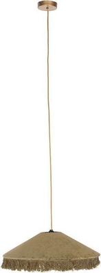 2dekans | QAZQA franje - Art Deco Hanglamp met kap - 1 licht, Ophalen of Verzenden, Nieuw