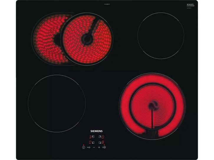 Siemens ET61RBNA1E - Inbouw keramische kookplaat - 4, Elektronische apparatuur, Kookplaten, Zo goed als nieuw, Verzenden