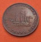 Verenigd Koninkrijk, Canadese provincies. 1/2 Penny 18.43, Postzegels en Munten