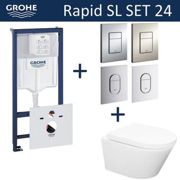 Grohe Rapid SL Toiletset set24 Wiesbaden Vesta Rimless 52 cm, Ophalen of Verzenden, Overige typen