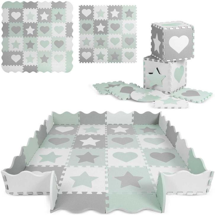 Grote baby speelmat 150x150 cm - EVA foam - antislip & wa..., Kinderen en Baby's, Speelgoed | Speelkleden, Nieuw, Ophalen of Verzenden
