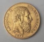 België. 20 Francs 1877 Leopold II