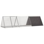 vidaXL Konijnenhok 302,5x80,5x71 cm gegalvaniseerd staal, Dieren en Toebehoren, Knaagdieren en Konijnen | Hokken en Kooien, Verzenden