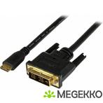 StarTech.com 2 m mini HDMI-naar-DVI-D-kabel M/M, Computers en Software, Nieuw, Verzenden