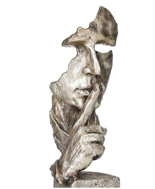 Beeldje - Speak no evil - Brons, Antiek en Kunst, Curiosa en Brocante
