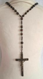 Crucifix - Messing, Brons - 1940-1950 -, Antiquités & Art