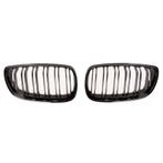 BMW E92/E93 06–09 grillen – glanzend zwart dubbele spijlen