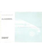1996 SEAT ALHAMBRA INSTRUCTIEBOEKJE NEDERLANDS