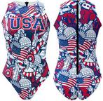 Special Made Turbo Waterpolo badpak Team USA 2023, Verzenden