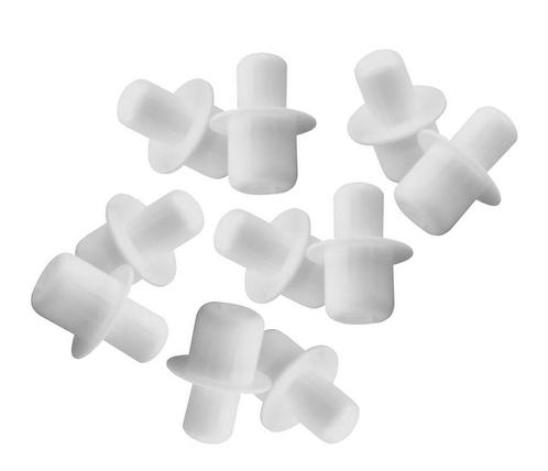 Set van 120 kunststof plankdragers (wit, 5&6 mm, 15 mm leng, Doe-het-zelf en Bouw, Gereedschap | Overige machines, Nieuw, Verzenden