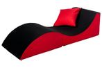 Relax Sofa Zwart/Rood - OP = OP! Multifunctioneel Zit- en..., Verzenden, 150 tot 200 cm, 75 tot 100 cm, Nieuw