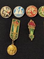 1980 - Collection de badges olympiques vintage (8 pièces)., Verzamelen, Nieuw