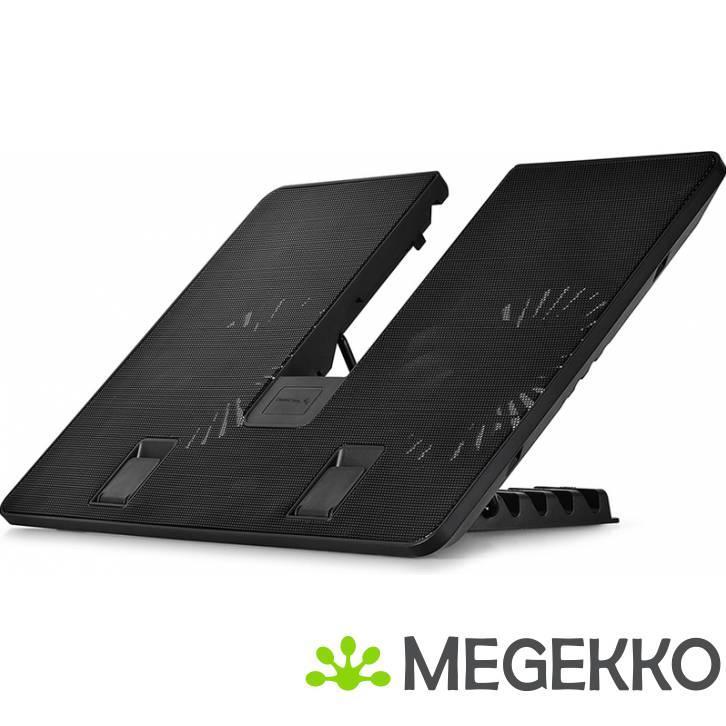 DeepCool U PAL notebook cooling pad 39,6 cm (15.6 ) 1000 RPM, Computers en Software, Computerkoelers, Nieuw, Verzenden