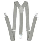 Fako Fashion® - Bretels - Effen - 100cm - Lichtgrijs, Verzenden, Nieuw
