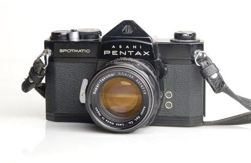 Asahi Pentax Spotmatic black + Super-Takumar 1,4/50mm - M42, Audio, Tv en Foto, Fotocamera's Analoog