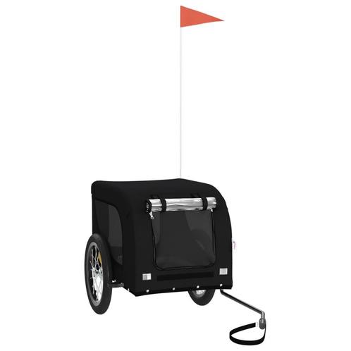 Hondenfietstrailer Zwart - Retour Deal - Comfort voor je..., Fietsen en Brommers, Fietsaccessoires | Aanhangwagens en Karren, 40 tot 60 kg