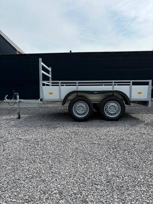 Ongeremde alu dubbel Asser 257cm / 131cm, Auto diversen, Aanhangers en Bagagewagens, Nieuw, Ophalen