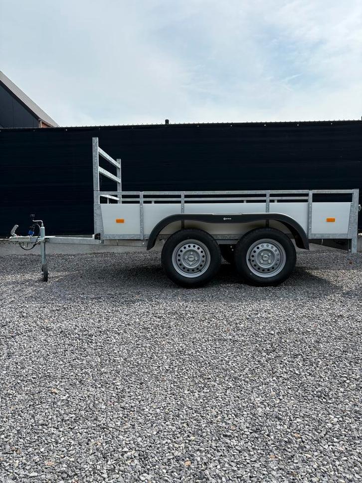 Nieuwe Ongeremde alu dubbel Asser 257cm / 131cm, Auto diversen, Aanhangers en Bagagewagens, Nieuw, Ophalen