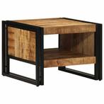 vidaXL Salontafel 50x50x38 cm massief ruw hout mango, Huis en Inrichting, Tafels | Salontafels, Verzenden, Nieuw