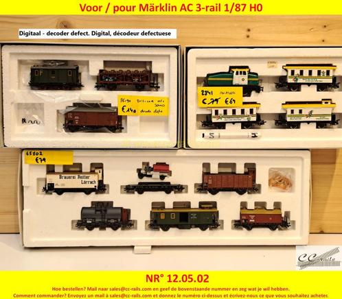 Märklin matériel échelle H0 1/87 locomotives, wagons, rails, Hobby en Vrije tijd, Modeltreinen | H0, Ophalen of Verzenden