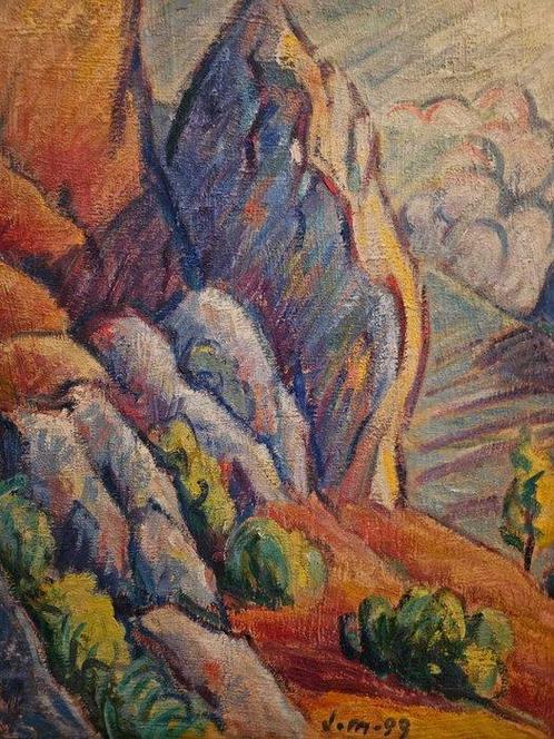 Escuela fauvista (XX) - NO RESERVE - Coucher de Soleil Dans, Antiek en Kunst, Kunst | Schilderijen | Klassiek