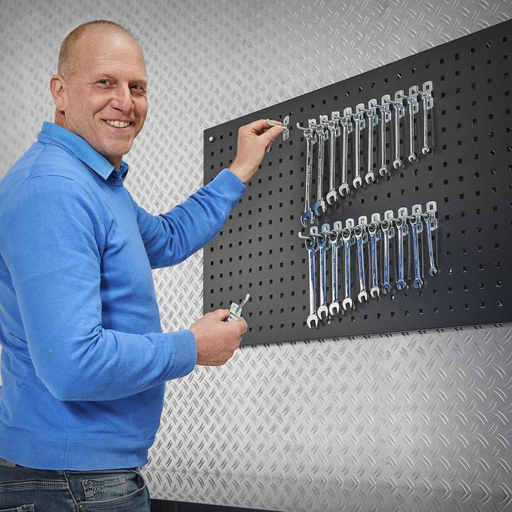 Datona Gereedschapshaak - 5 cm (10 stuks) - Datona - Zwart, Doe-het-zelf en Bouw, Werkbanken, Ophalen of Verzenden