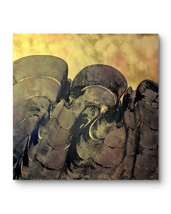 Micha Lenartowicz (Lenar) - Golden Timeline N. 262 - XXL, Antiek en Kunst, Kunst | Schilderijen | Modern