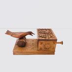 sculptuur, Birdy picker - 7.5 cm - Hout
