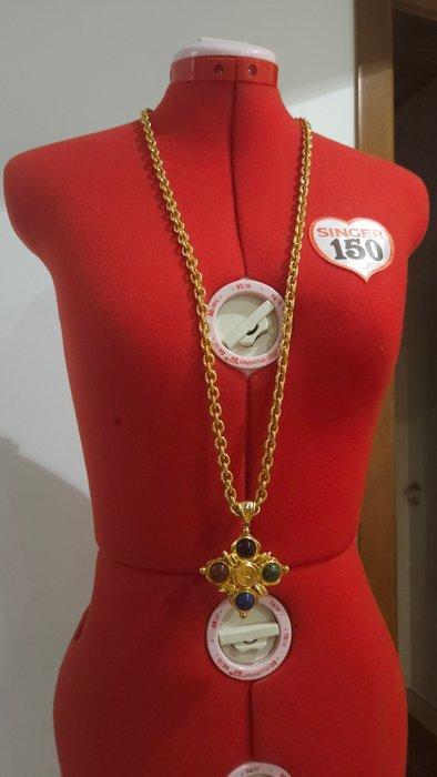 Fendi - Halsketting Metaal Jade - Amethist, Handtassen en Accessoires, Kettingen
