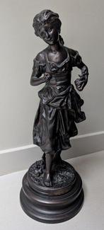 Ernest Rancoulet - Beeldje - Fruit Defendu - Zinklegering,, Antiquités & Art