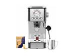Veiling - LunaSeas RVS Pistonmachine - Espressomachine, Nieuw