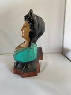 Figure - Gietijzeren Victoriaanse Dame. Buste - fonte