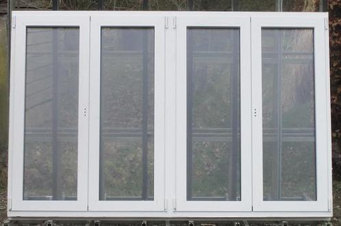 aluminium raam ,chassis ,  venster , kozijn 230 x 149 wit, Doe-het-zelf en Bouw, Raamkozijnen en Schuifdeuren, Inclusief glas