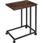 tectake Bijzettafel Luton 48x35x70cm - Industrieel hout donk, Huis en Inrichting, Verzenden, Nieuw