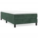 Groen Fluwelen Bed 100x200 - | Tweede kansje | OP = OP, Huis en Inrichting, Slaapkamer | Bedden, 100 cm, Eenpersoons, Verzenden