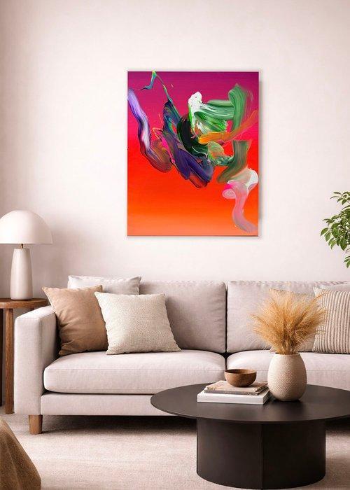 Bob Kowa - Floraison III, Antiquités & Art, Art | Peinture | Moderne