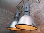 Plafondlamp - Vintage Loft Fabriekslamp - Aluminium, Glas,