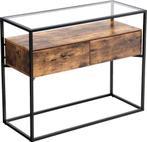 Industrieel – Stabiele - Vintage - Zwart, Huis en Inrichting, Tafels | Sidetables, Ophalen of Verzenden, Nieuw, Modern