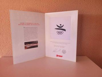 Juegos Olimpicos Barcelona 1992. Bandera original.