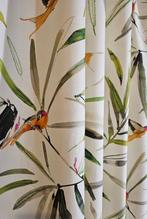 Tissu Art Nouveau exclusif avec des colibris peints - Design
