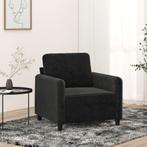 vidaXL Fauteuil Noir 60 cm Velours, Verzenden