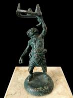 Beeldje - Een bronzen beeldje van Grand Tour Silenus, Antiek en Kunst