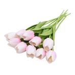 Kunst Boeket - Tulpen Zijden Bloemen Tulp Luxe Boeketten, Huis en Inrichting, Woonaccessoires | Kunstplanten en Kunstbloemen, Verzenden