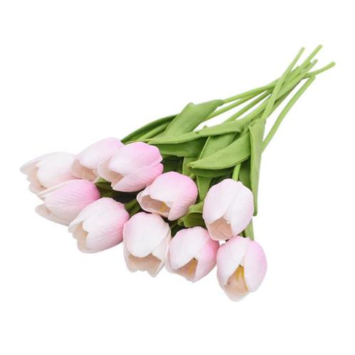 Kunst Boeket - Tulpen Zijden Bloemen Tulp Luxe Boeketten, Huis en Inrichting, Woonaccessoires | Kunstplanten en Kunstbloemen, Nieuw
