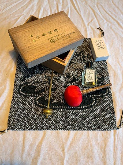 Schede - Antiek onderhoudsset voor Katana en andere Japanse, Antiquités & Art, Antiquités | Autres Antiquités