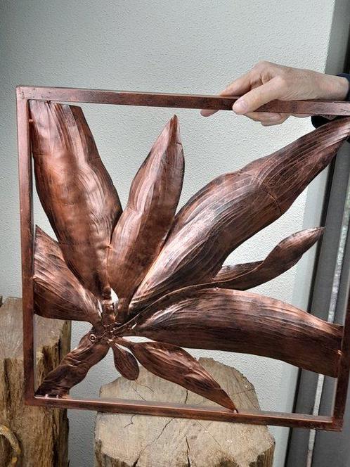 Beeld, Thaise wandpanelen - bamboestelen en bladeren -, Antiek en Kunst, Kunst | Designobjecten