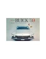 1959 BUICK PROGRAMMA BROCHURE ENGELS, Ophalen of Verzenden, Nieuw