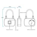 L13 Hangslot Vingerafdruk - 10 Sets Fingerprints -