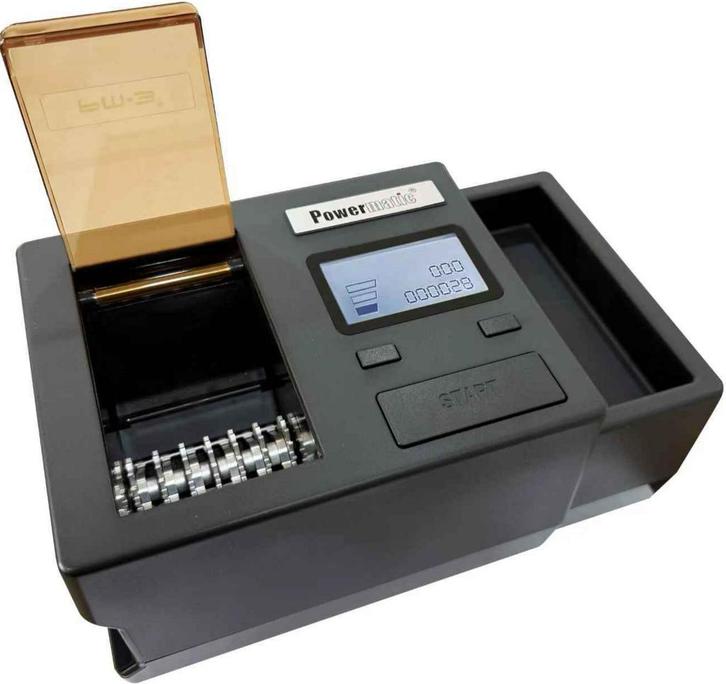 Powermatic 3+ met shredder.Elektrische sigarettenmachine NEW, Collections, Articles de fumeurs, Briquets & Boîtes d'allumettes